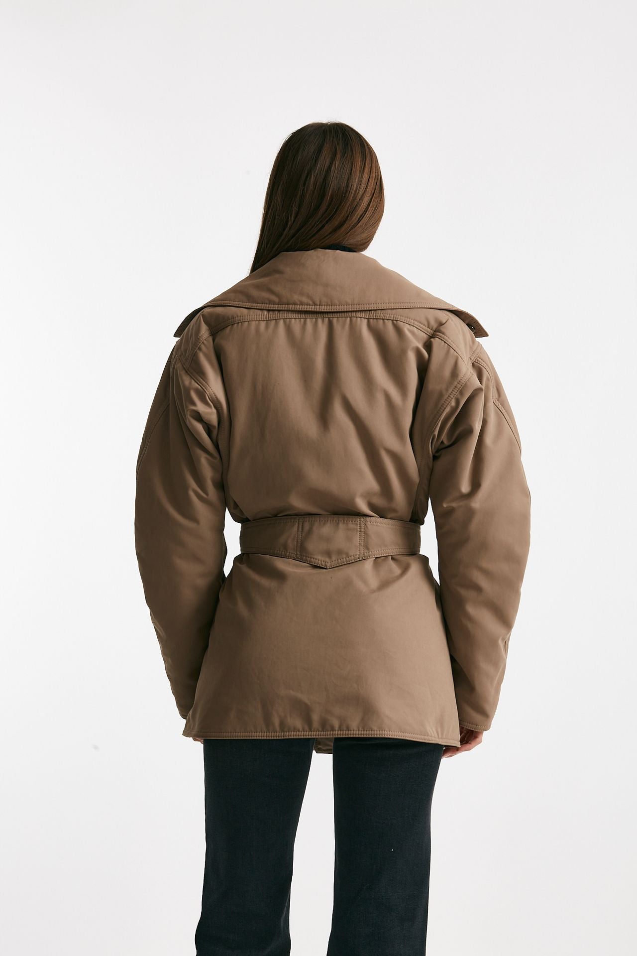 Giaccone con cintura beige donna The andamane - 3