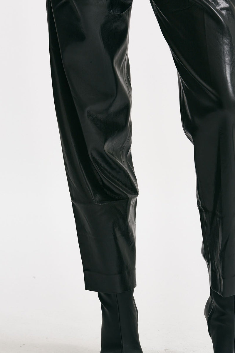 Tuta in ecopelle nero donna The andamane - 7