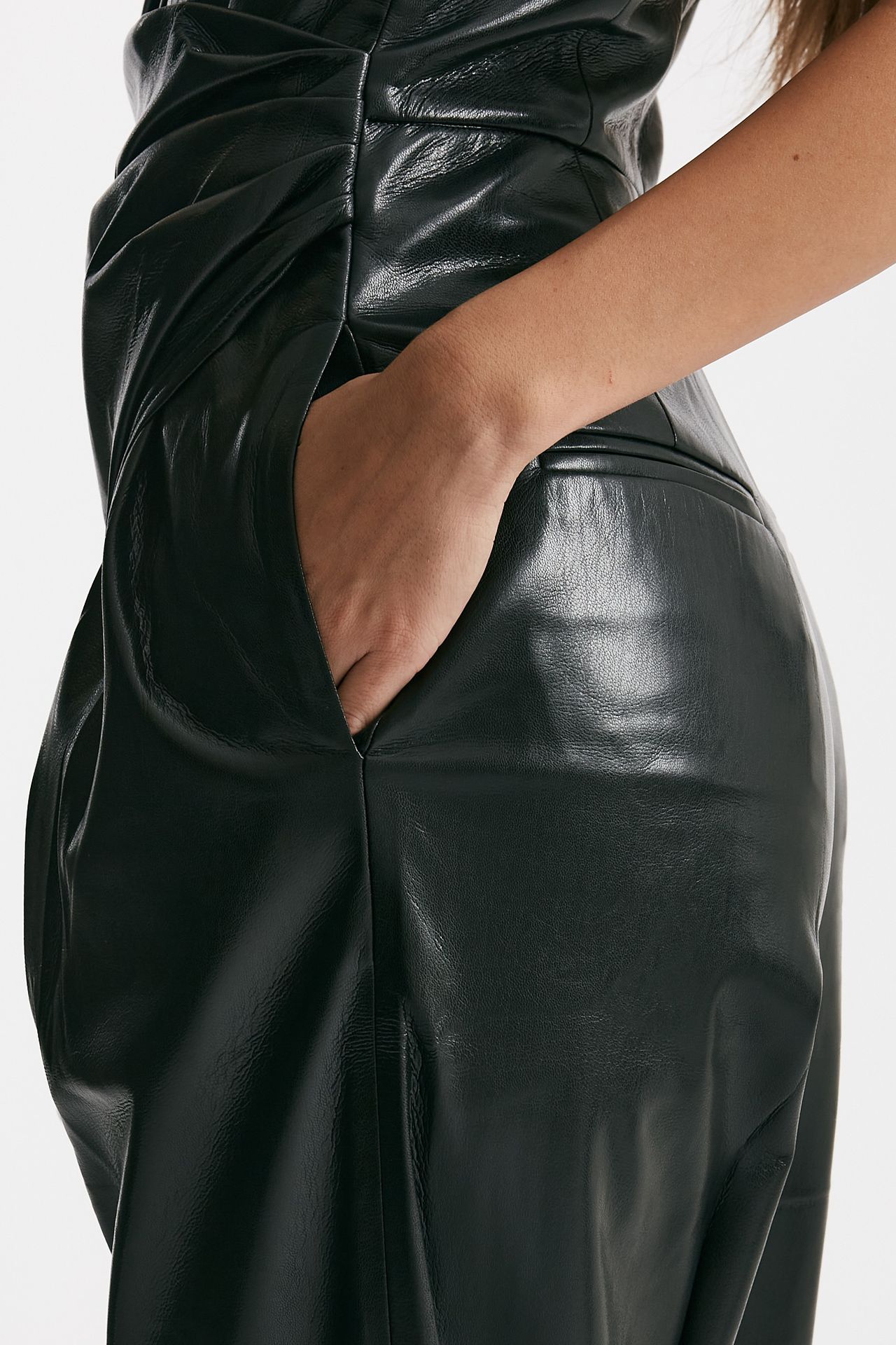 Tuta in ecopelle nero donna The andamane - 8