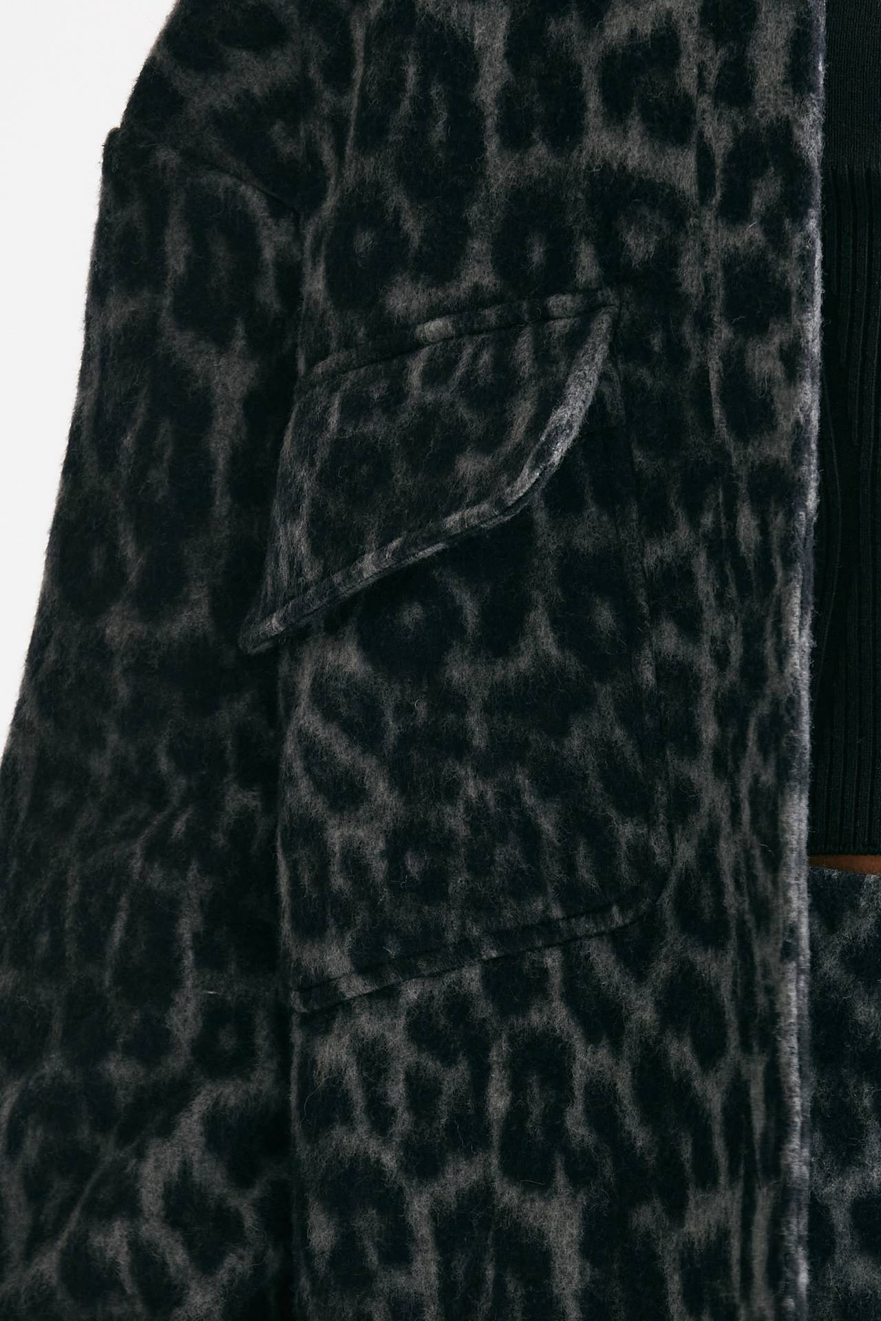 blazer over animalier nero e grigio donna Federica tosi - 5