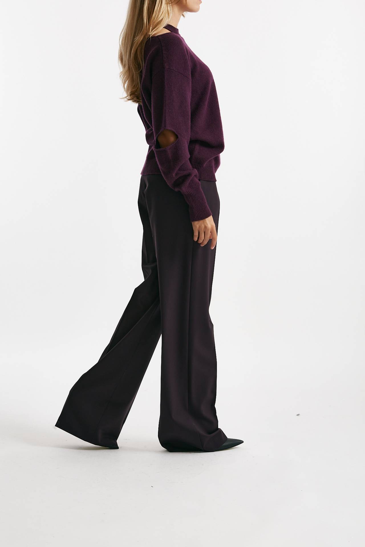 pantalone palazzo melanzana donna Federica tosi - 3