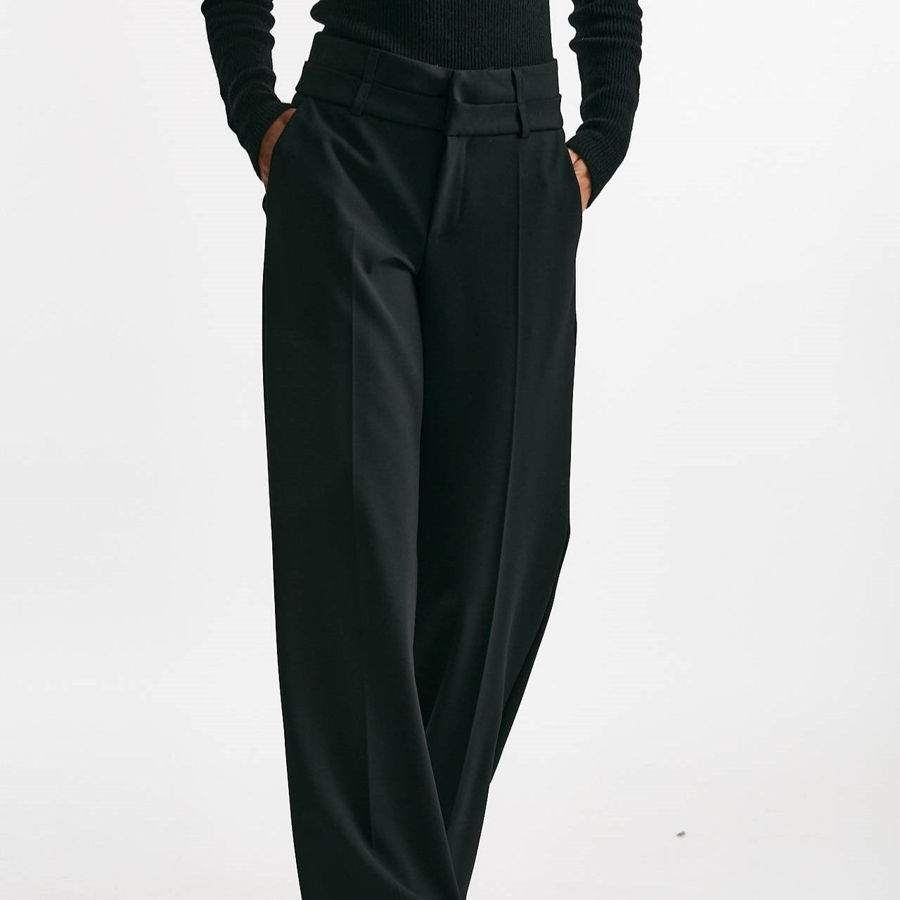 pantalone palazzo nero donna Federica tosi - 7