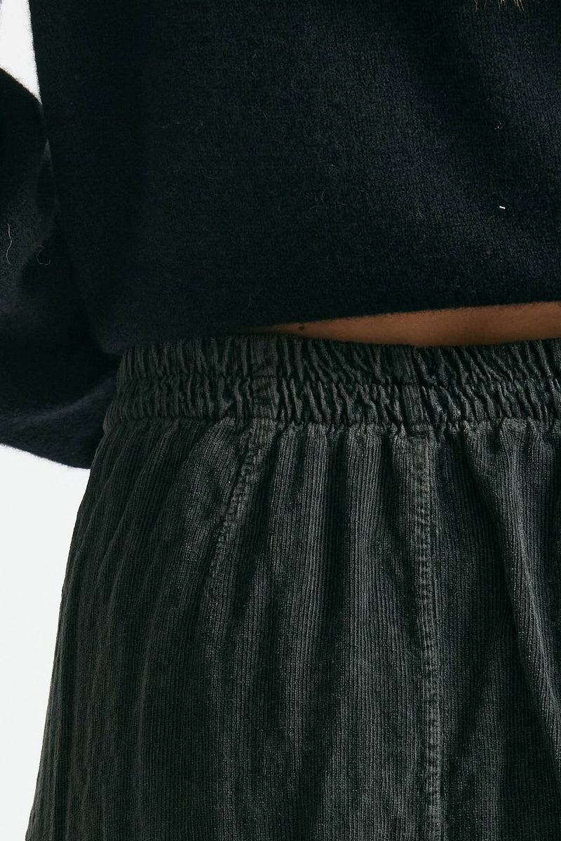 Gonna midi in velluto a costine piombo donna Transit par such - 8