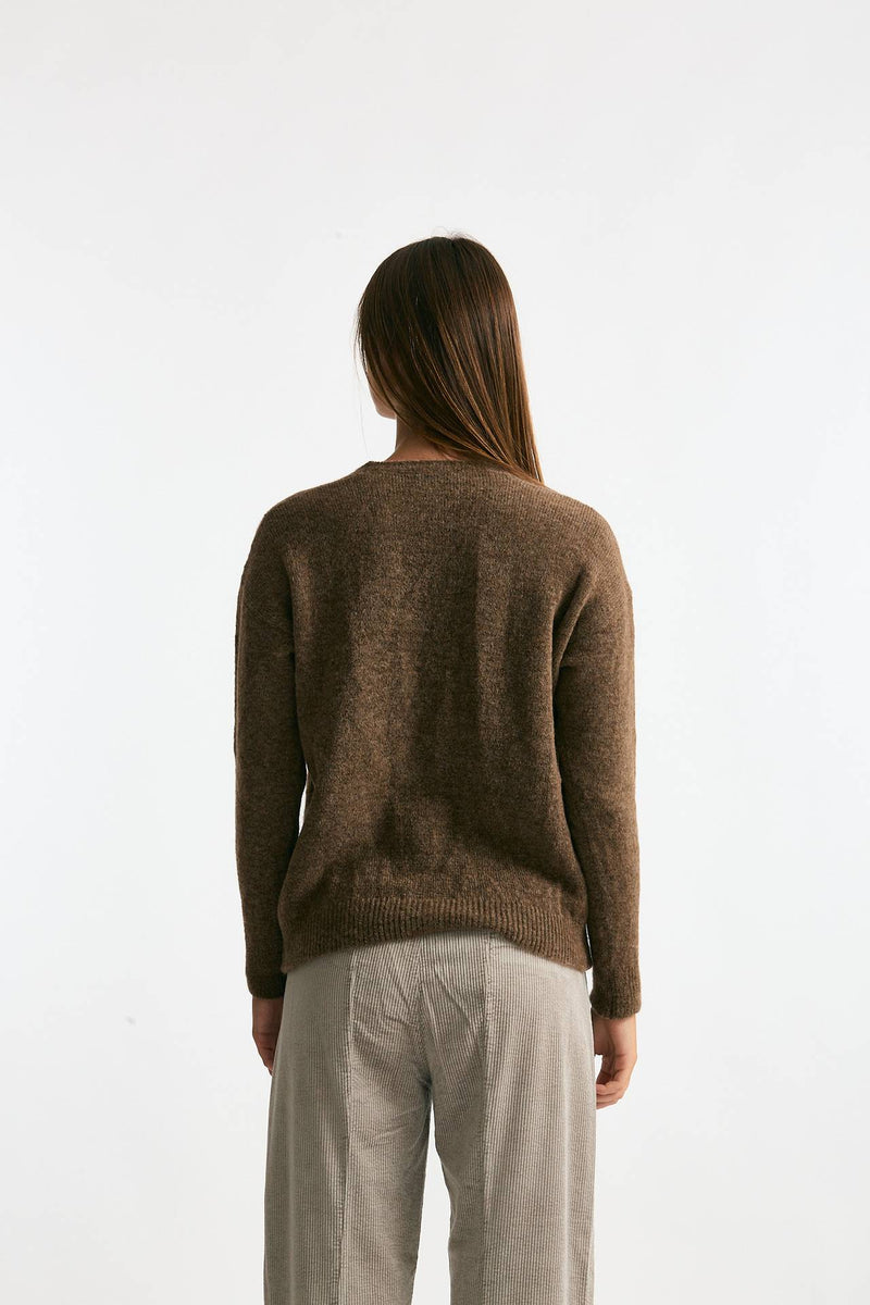 Maglia scollo a v bruciato donna Transit par such - 4