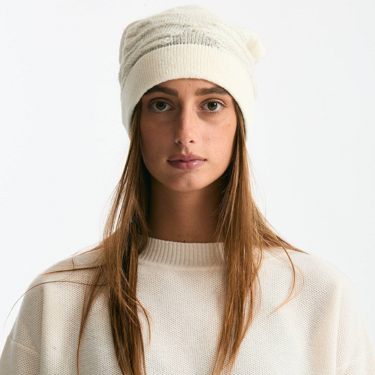 Cappellino lavorato bianco donna Transit par such - 3