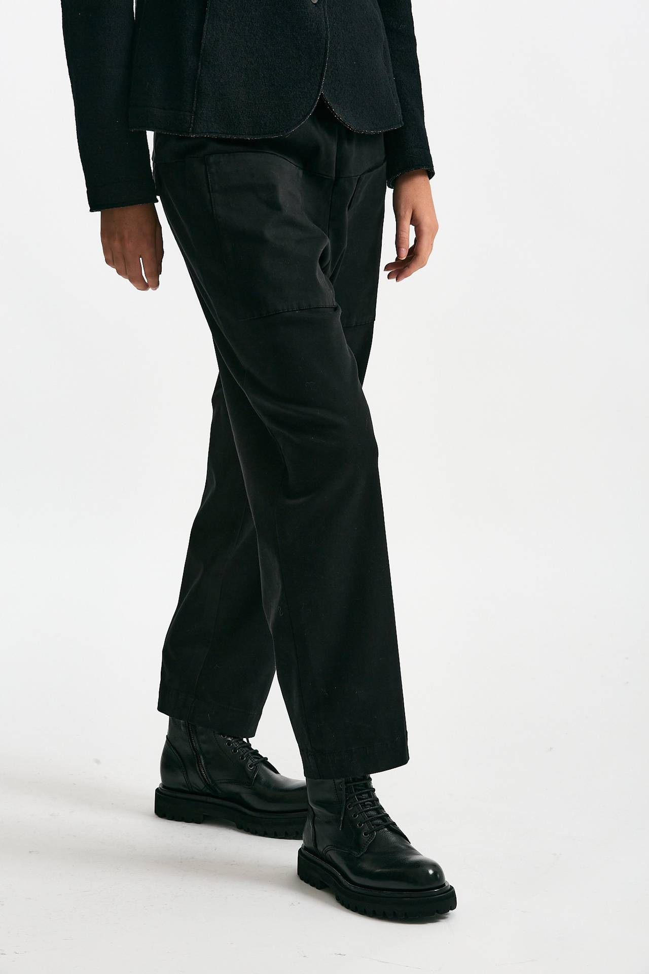 Pantalone loose nero donna Transit par such - 3