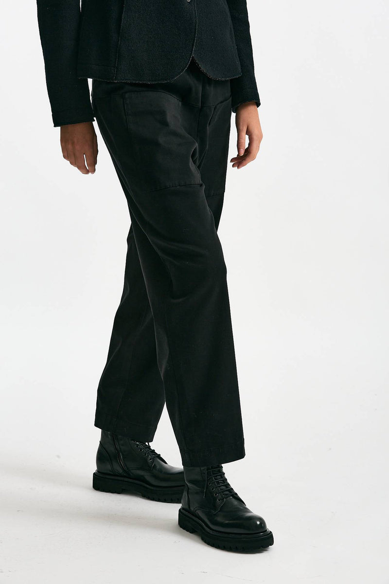 Pantalone loose nero donna Transit par such - 3