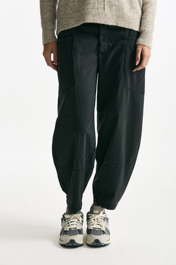 Pantalone loose grigio fango donna Transit par such