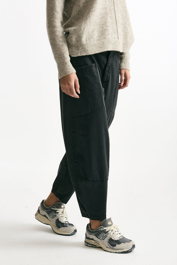 Pantalone loose grigio fango donna Transit par such