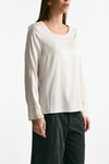 T-shirt in seta panna donna Transit par such - 2