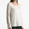 T-shirt in seta panna donna Transit par such - 5