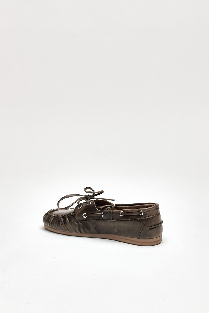 Mocassini ROWAN in pelle marrone donna Alohas - 3