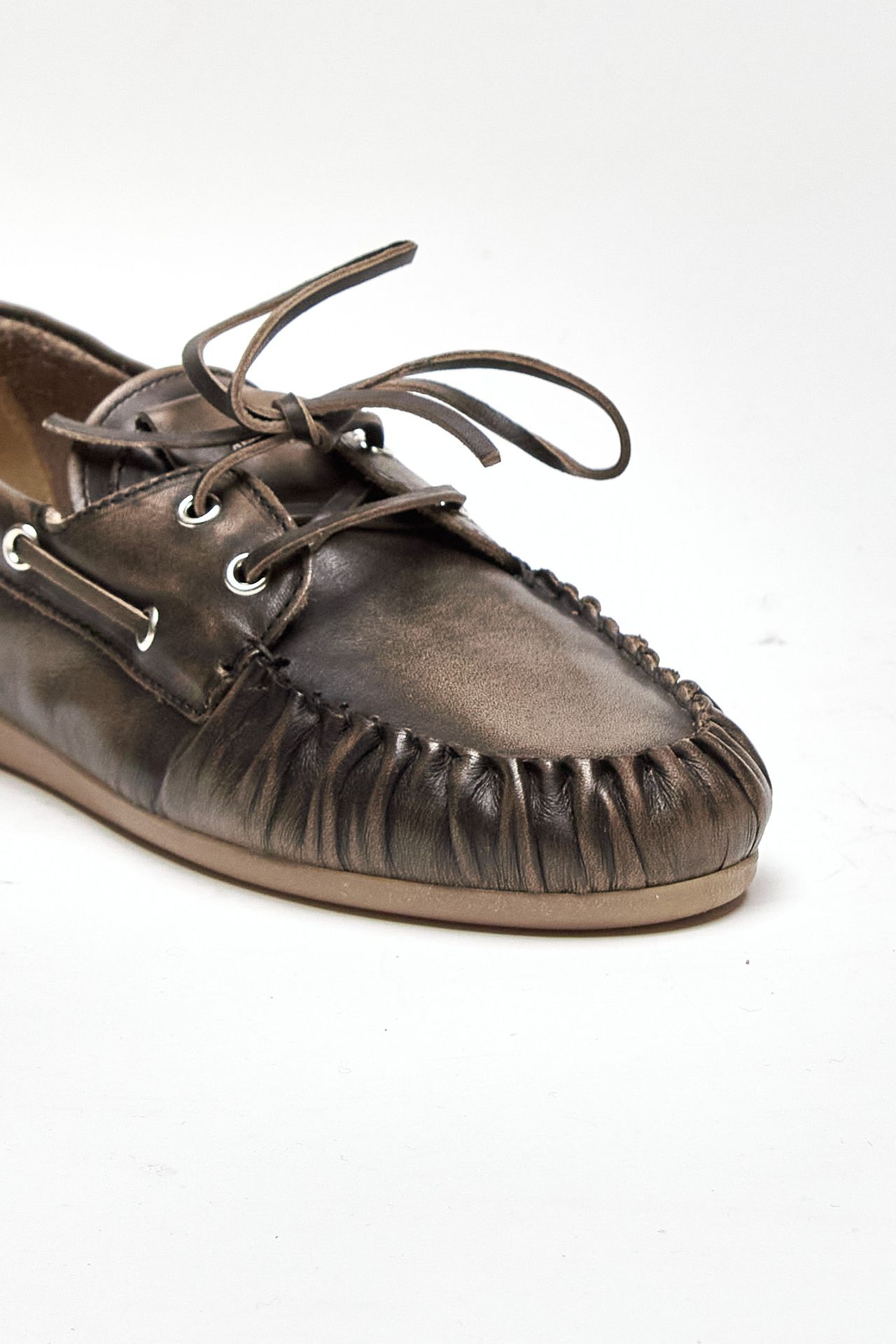 Mocassini ROWAN in pelle marrone donna Alohas - 5