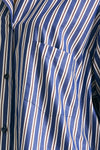 Camicia over Rigata blu bianca e bordeaux donna The andamane - 5