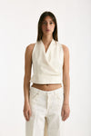 Top scollato bianco donna The andamane - 2