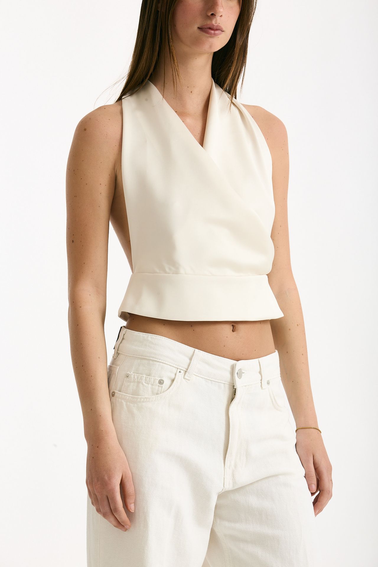 Top scollato bianco donna The andamane - 5