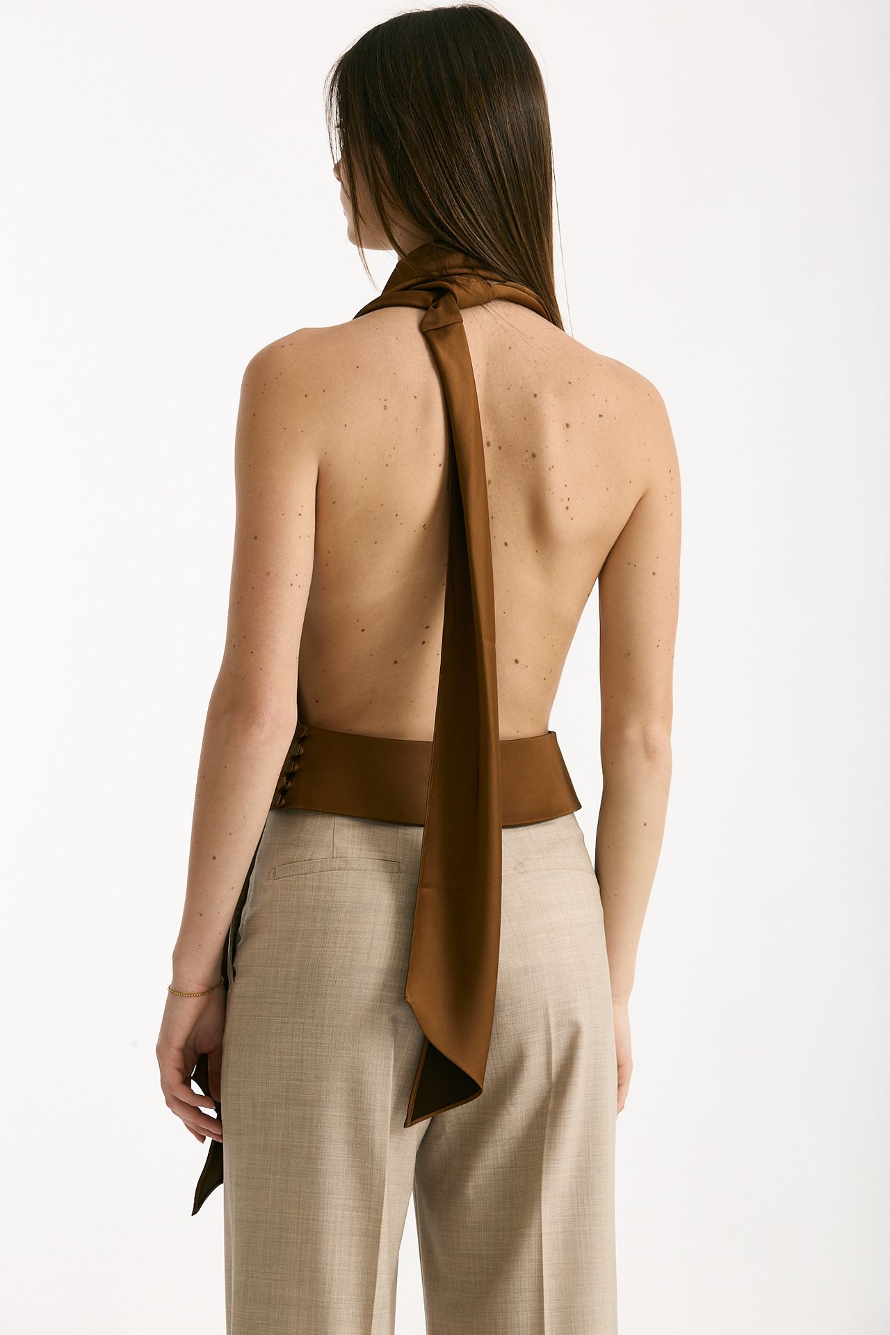 Top scollato bronzo donna The andamane - 4