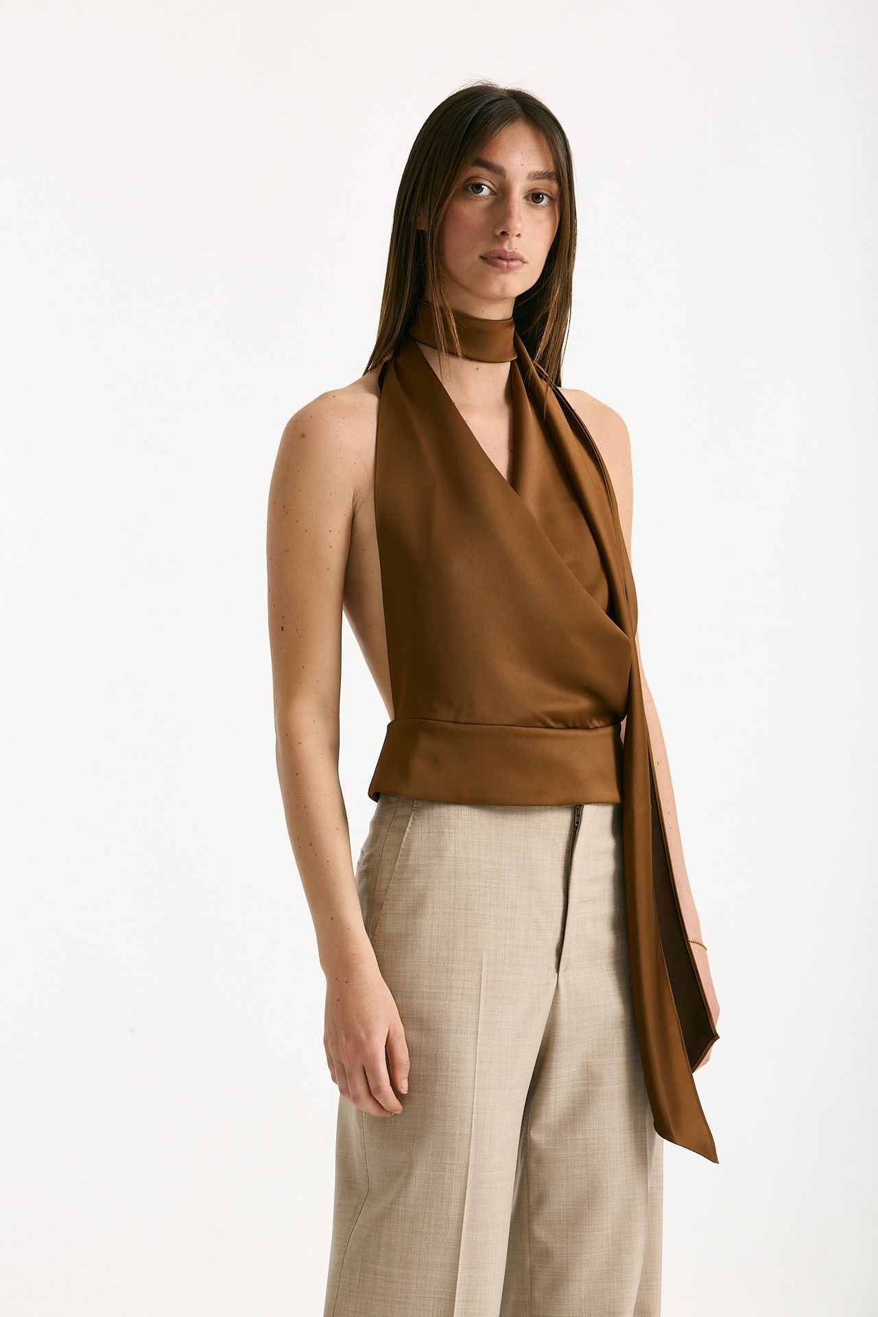 Top scollato bronzo donna The andamane - 1