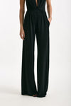 Pantalone palazzo fluido nero donna The andamane - 3