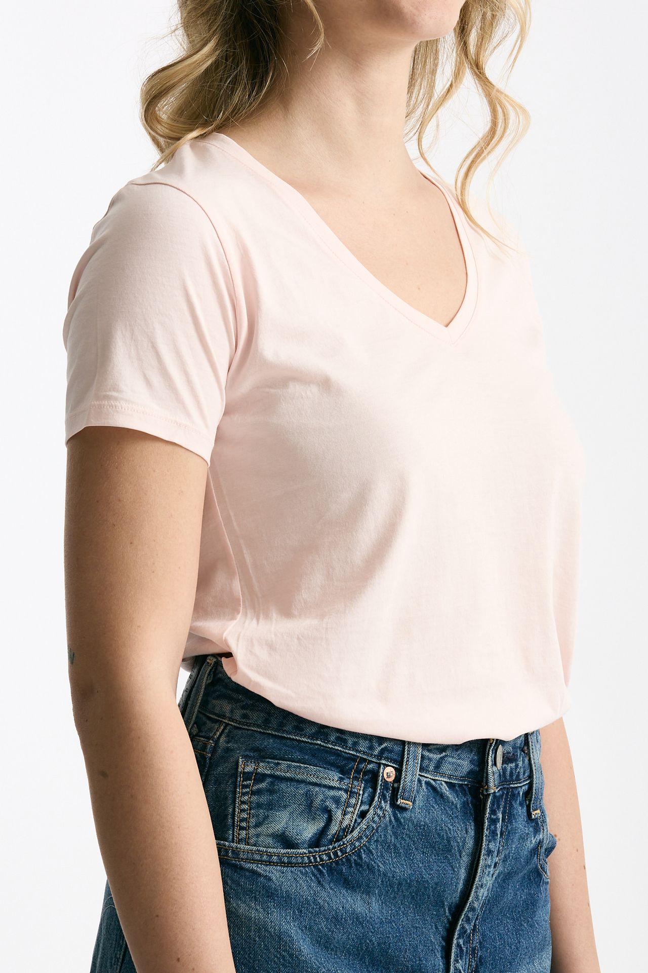 T-shirt basic ROMY rosa tenue donna Anonym apparel - 4