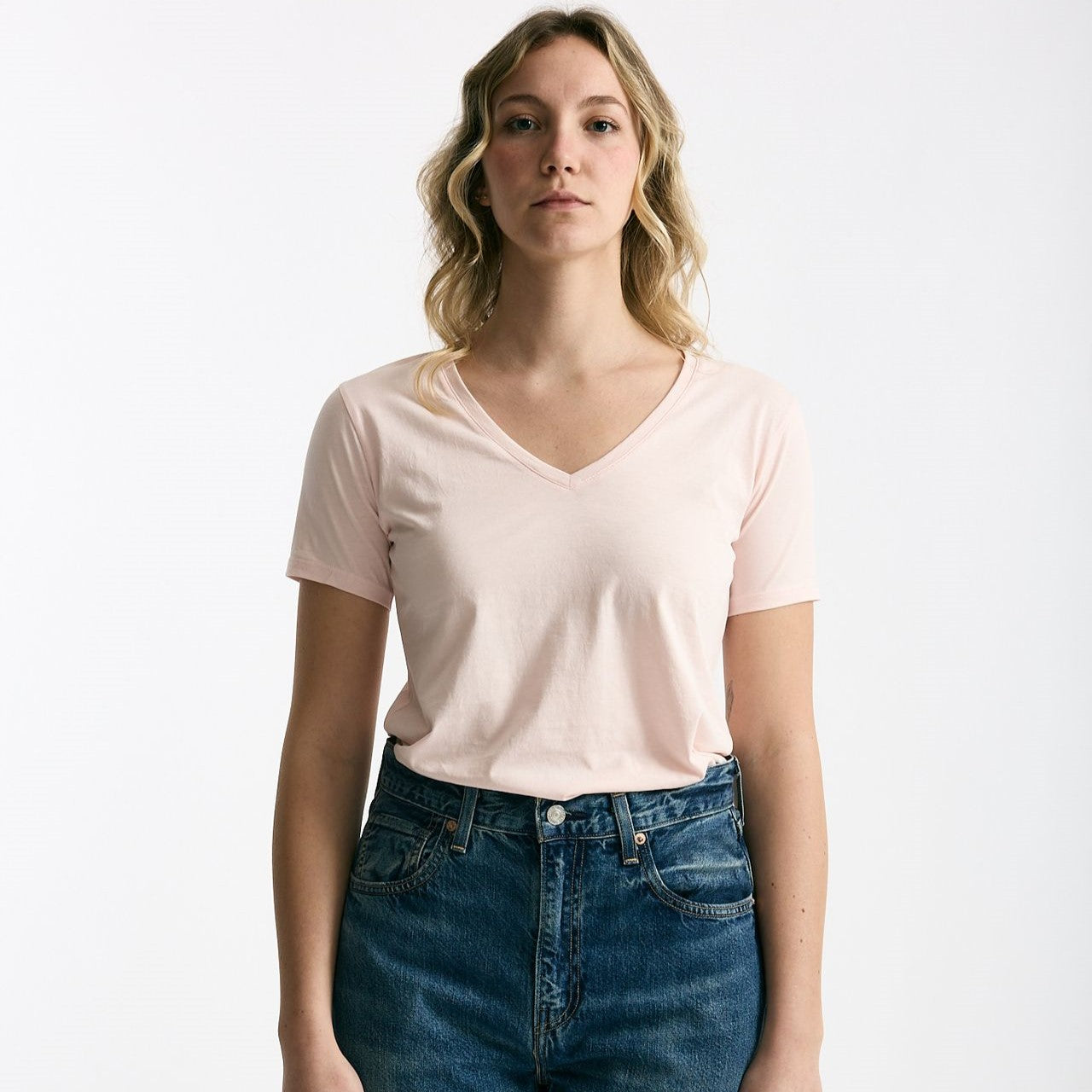 T-shirt basic ROMY rosa tenue donna Anonym apparel - 6