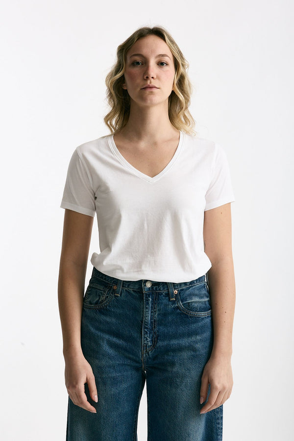 T-shirt basic ROMY bianco donna Anonym apparel