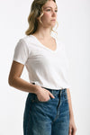 T-shirt basic ROMY bianco donna Anonym apparel - 3