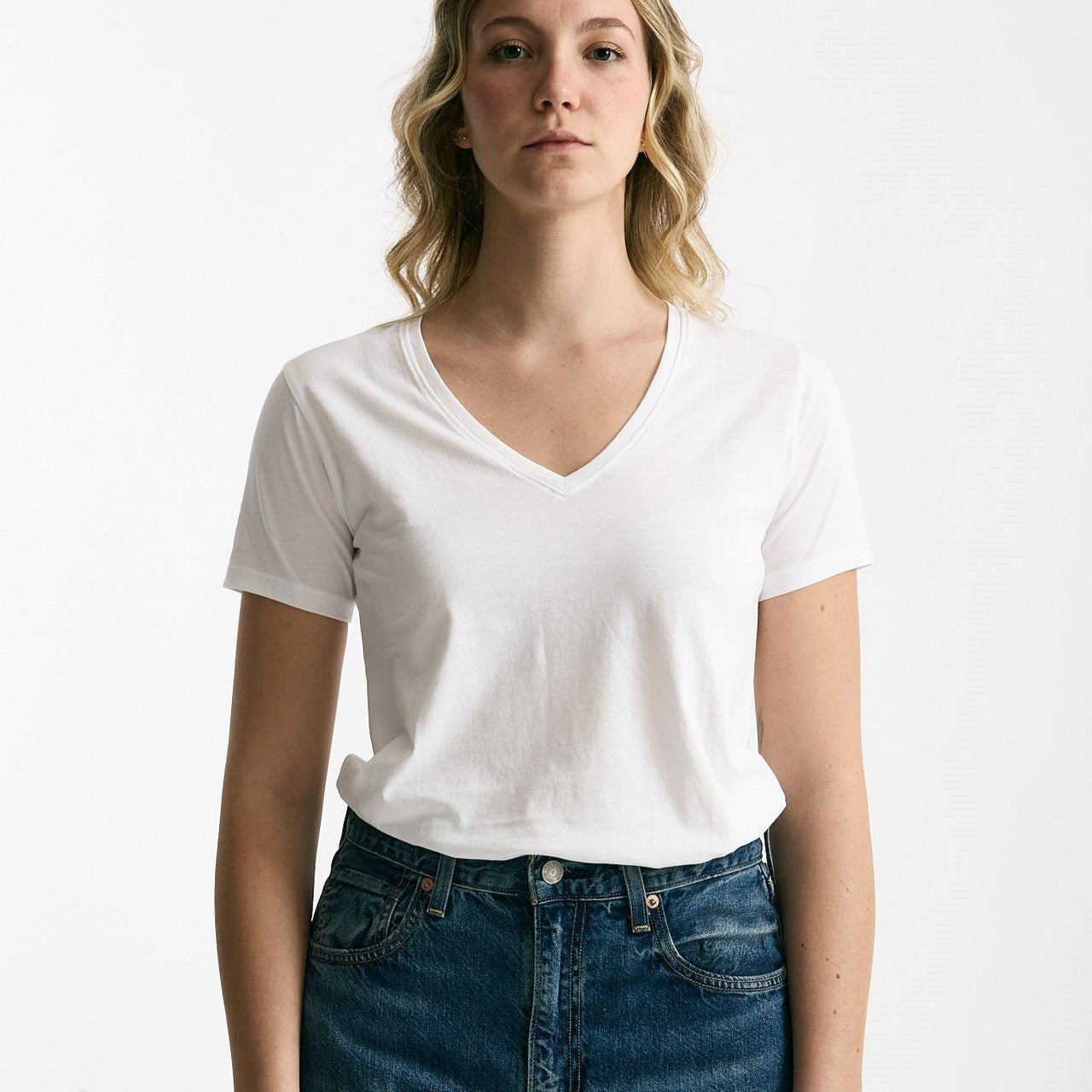T-shirt basic ROMY bianco donna Anonym apparel - 6