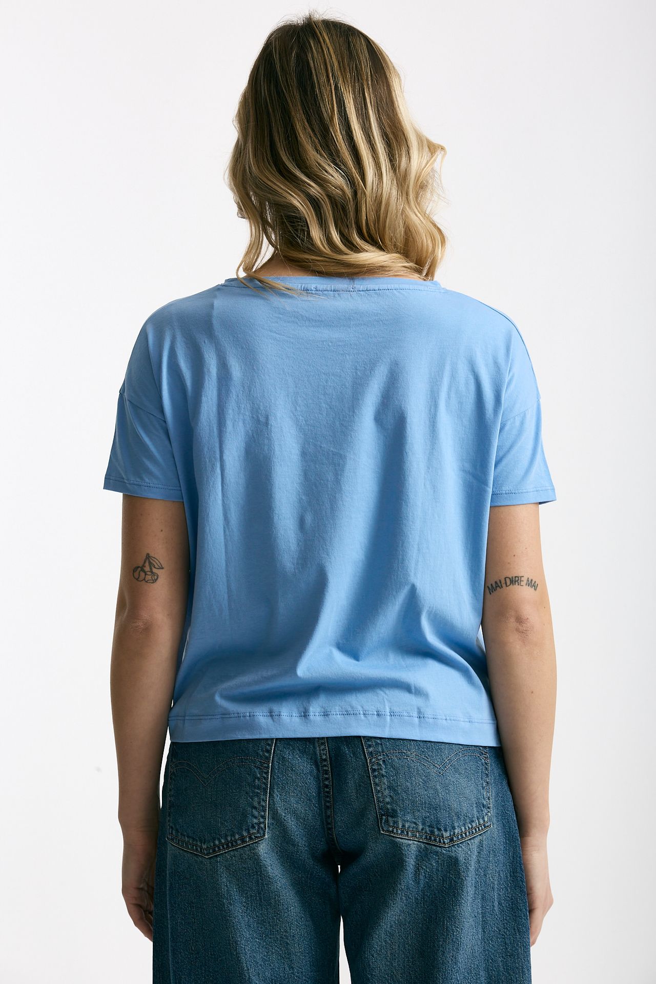 T-shirt scatolina AUDREY azzurro donna Anonym apparel - 3