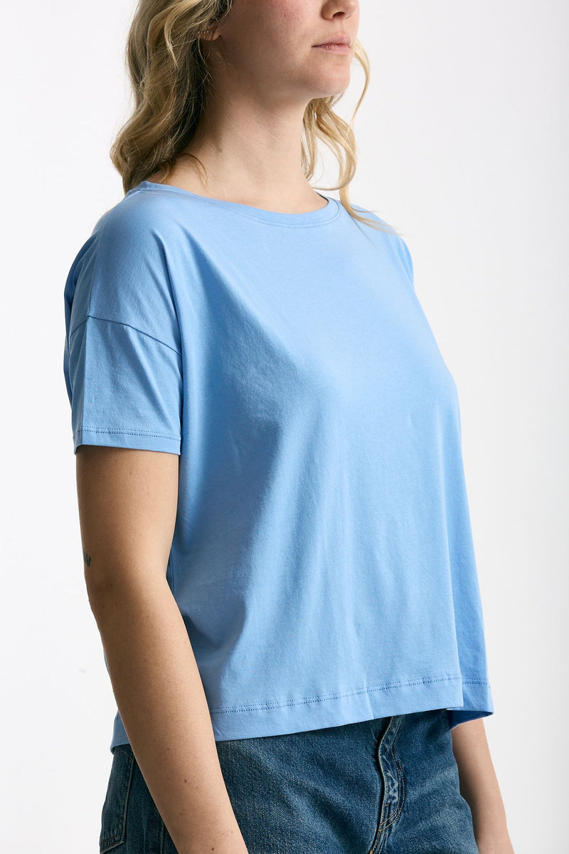 T-shirt scatolina AUDREY azzurro donna Anonym apparel - 4