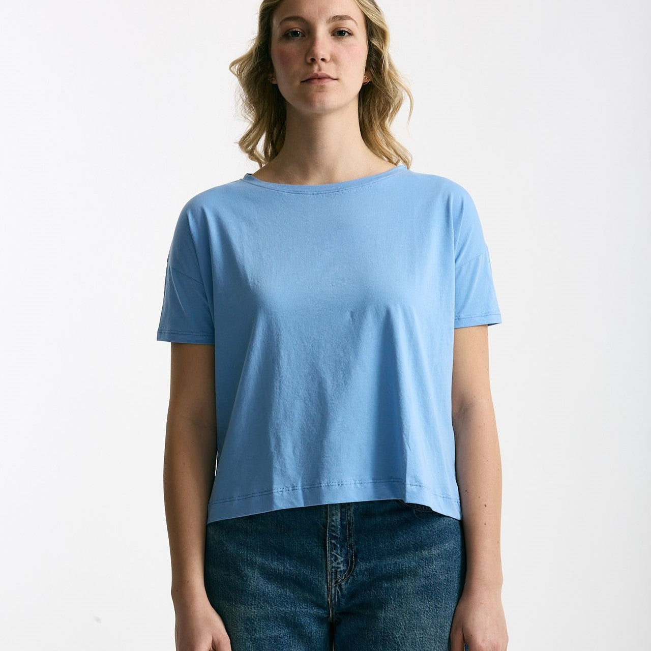 T-shirt scatolina AUDREY azzurro donna Anonym apparel - 6