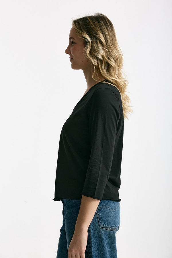 T-shirt in cotone LIO nero donna Anonym apparel