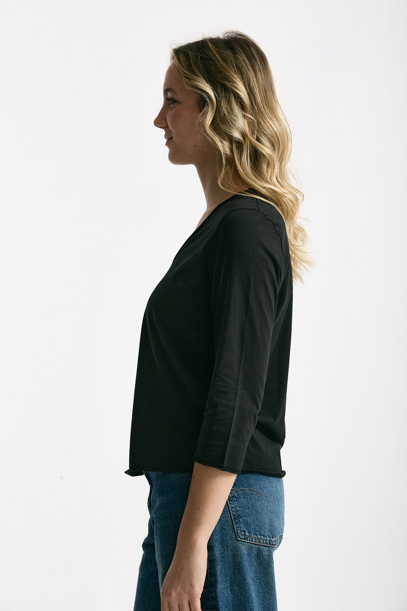 T-shirt in cotone LIO nero donna Anonym apparel - 2