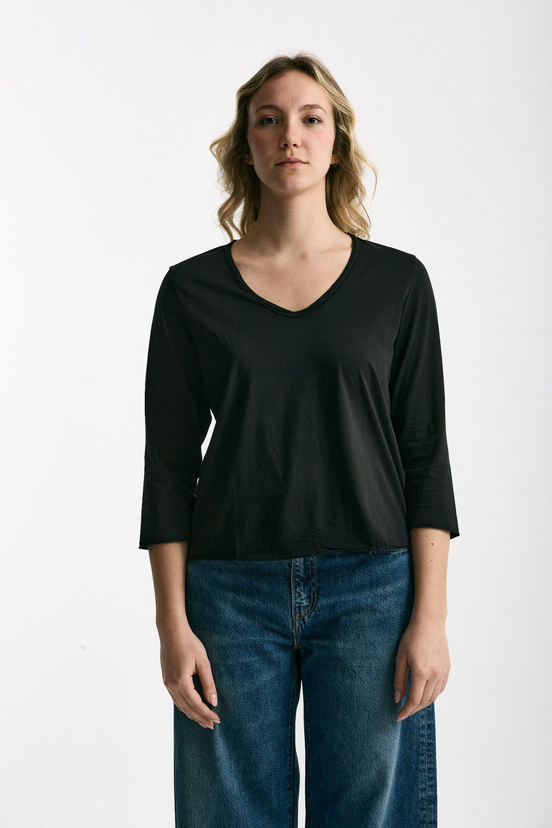 T-shirt in cotone LIO nero donna Anonym apparel - 1