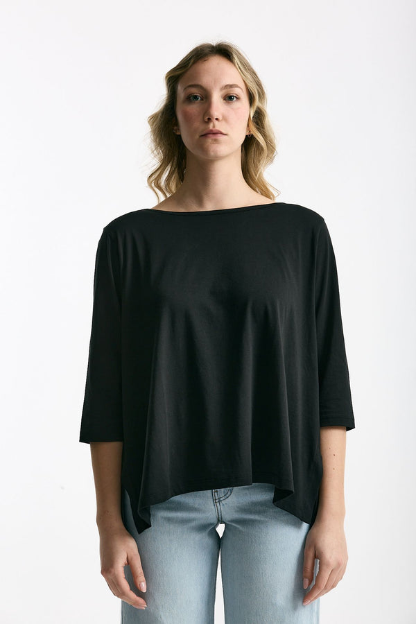 T-shirt ampia RITA nero donna Anonym apparel