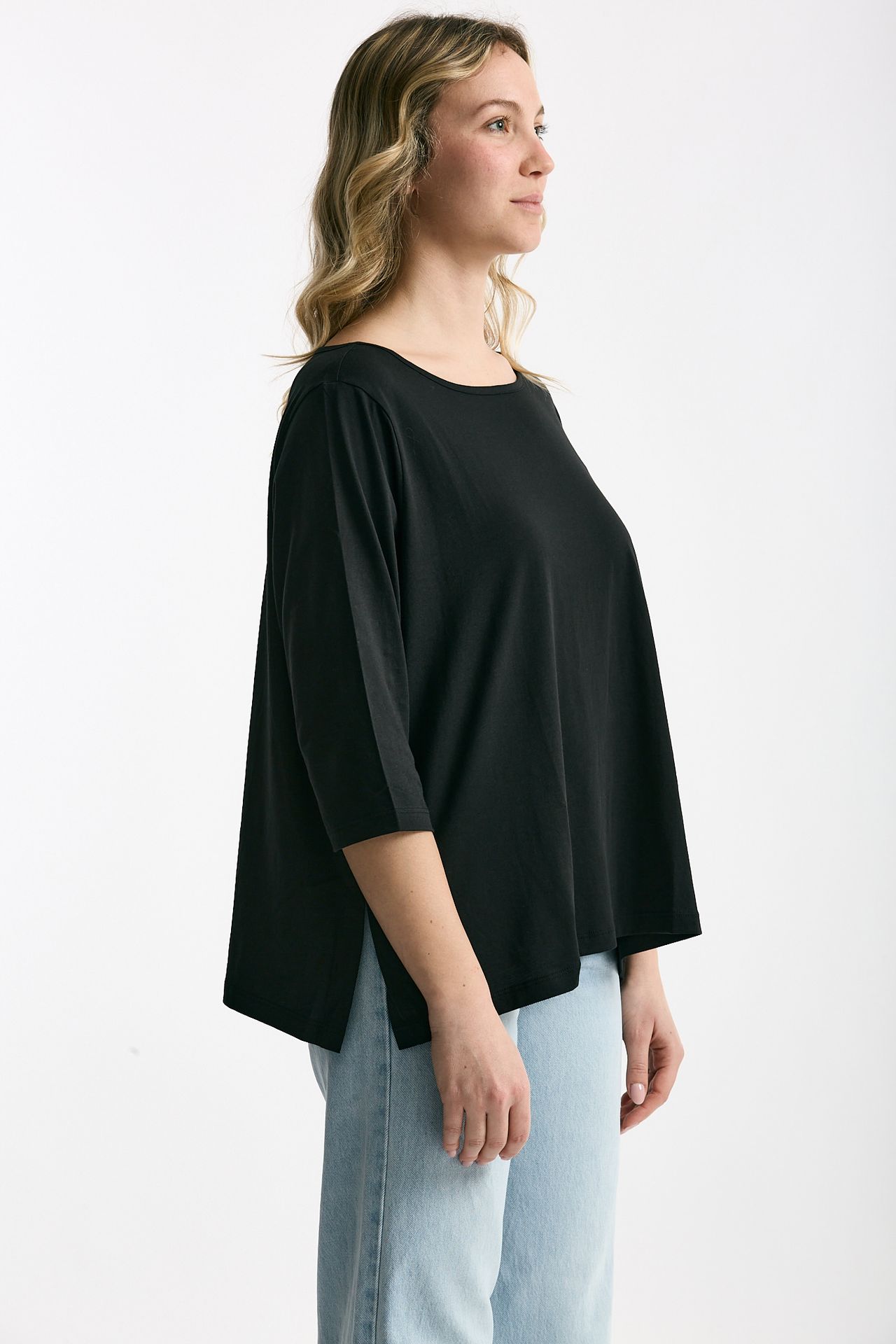 T-shirt ampia RITA nero donna Anonym apparel - 3