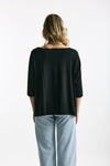 T-shirt ampia RITA nero donna Anonym apparel - 1
