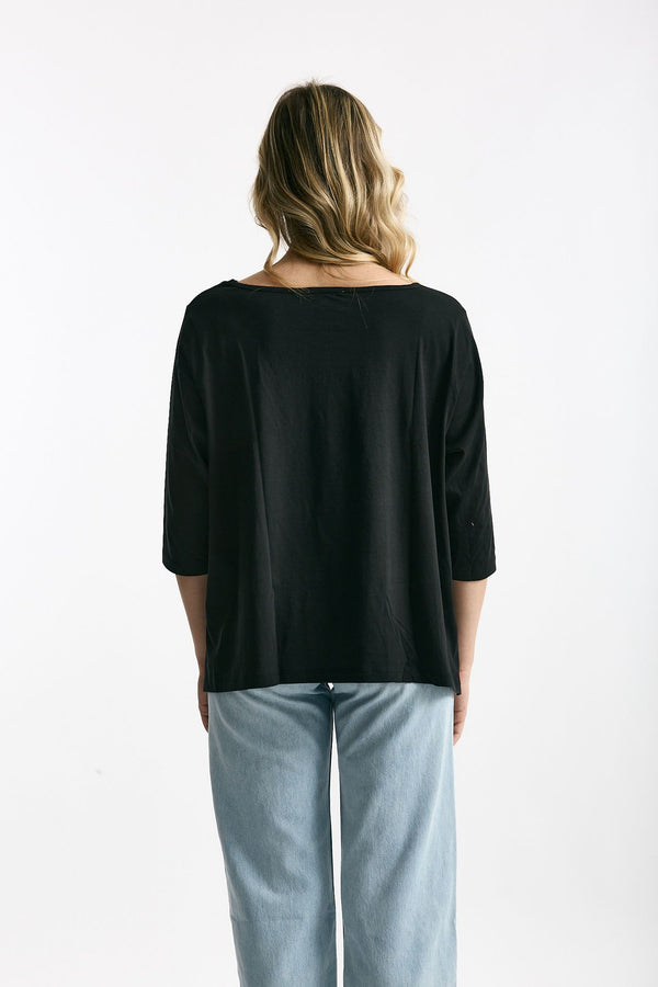 T-shirt ampia RITA nero donna Anonym apparel