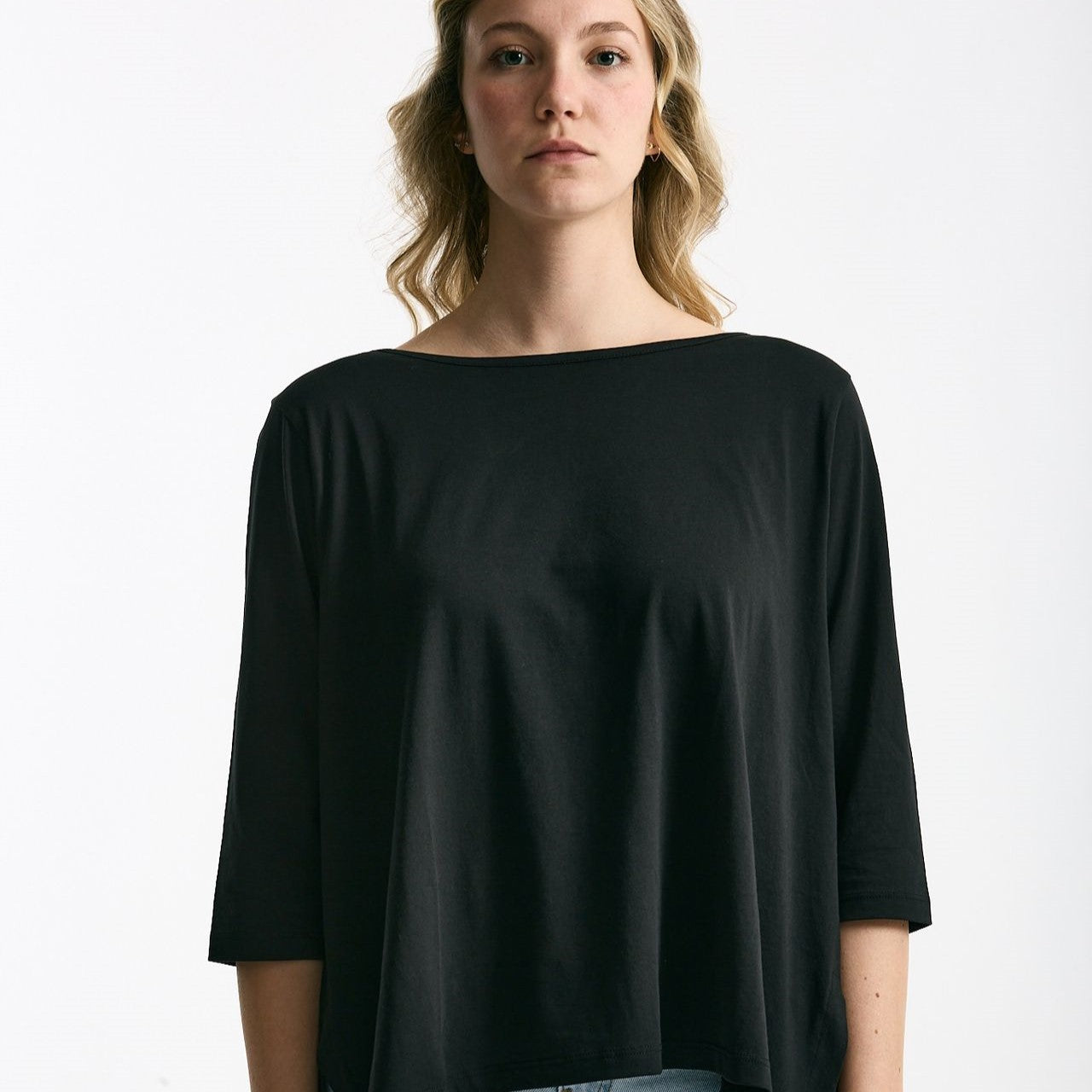 T-shirt ampia RITA nero donna Anonym apparel - 5