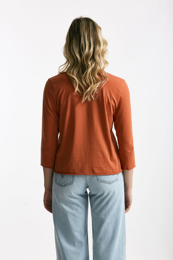 T-shirt in cotone LIO arancio donna Anonym apparel