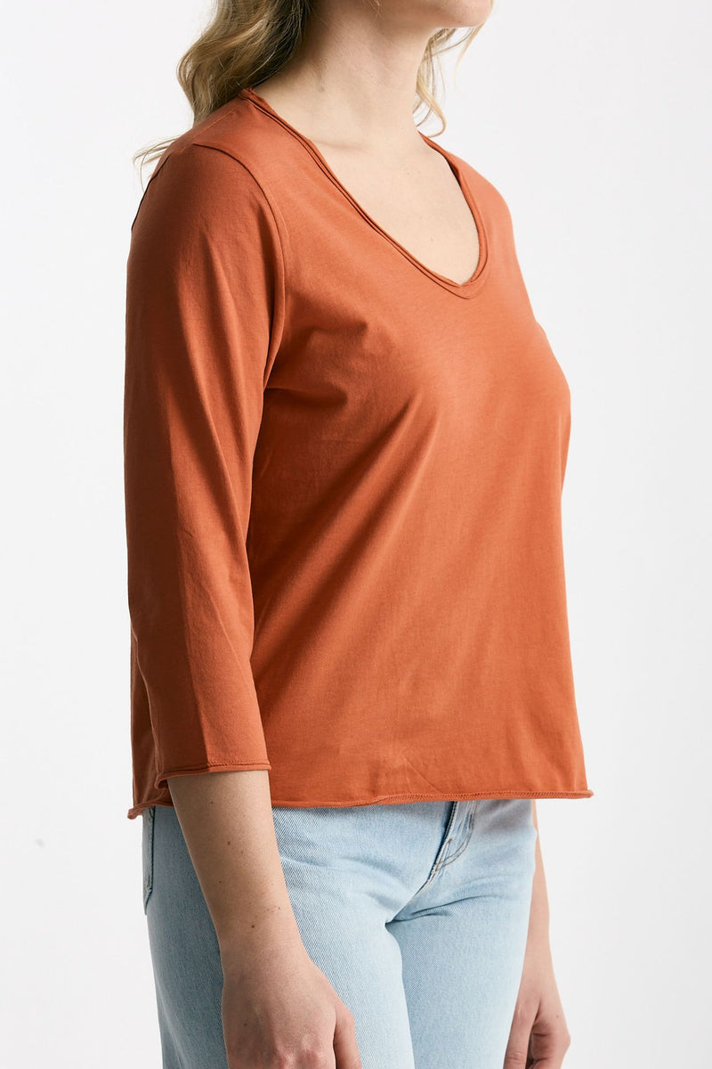 T-shirt in cotone LIO arancio donna Anonym apparel - 3