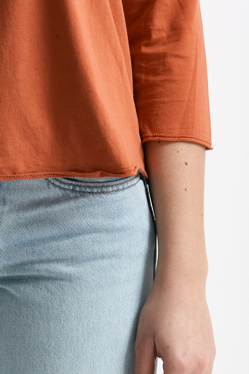 T-shirt in cotone LIO arancio donna Anonym apparel - 5