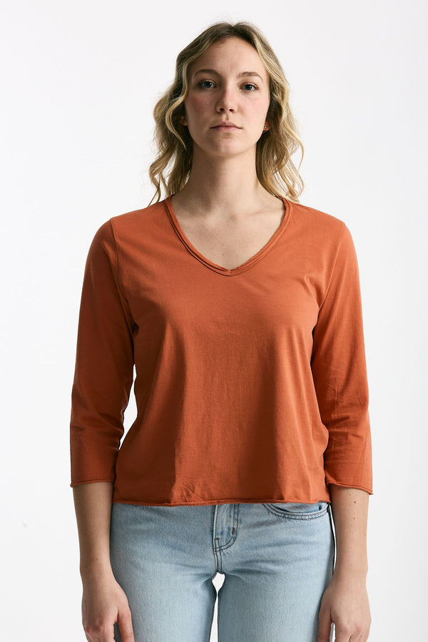T-shirt in cotone LIO arancio donna Anonym apparel