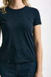 T-shirt basic girocollo MARIBEL blu donna Anonym apparel - 5
