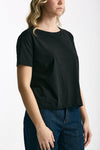 T-shirt scatolina AUDREY nero donna Anonym apparel - 4