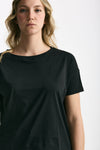 T-shirt scatolina AUDREY nero donna Anonym apparel - 5