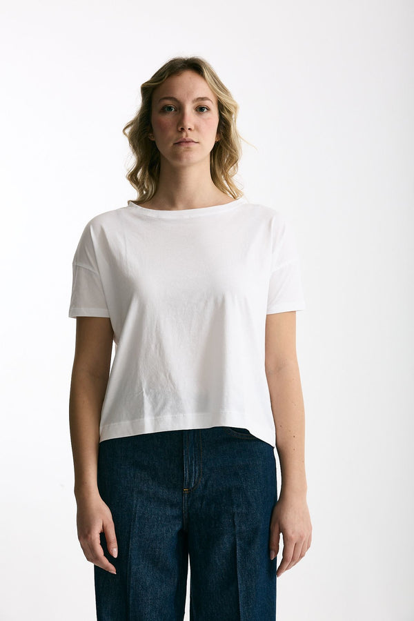 T-shirt scatolina AUDREY bianco donna Anonym apparel