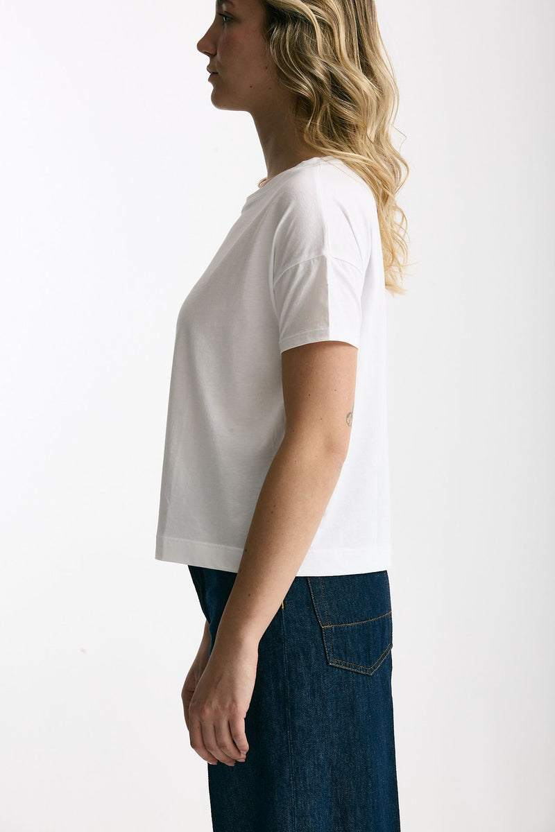T-shirt scatolina AUDREY bianco donna Anonym apparel - 2