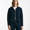 Felpa in cotone leggero blu Cappuccio donna Anonym apparel - 7