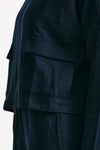 Felpa in cotone leggero blu Cappuccio donna Anonym apparel - 6